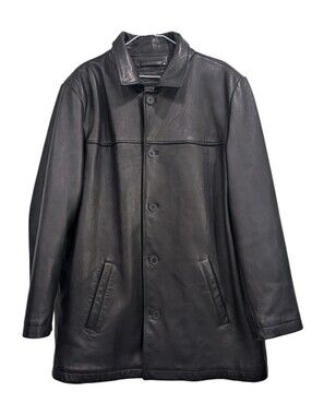 Apt. 9 Men’s Genuine Lambskin Coat Jacket Black Size Large